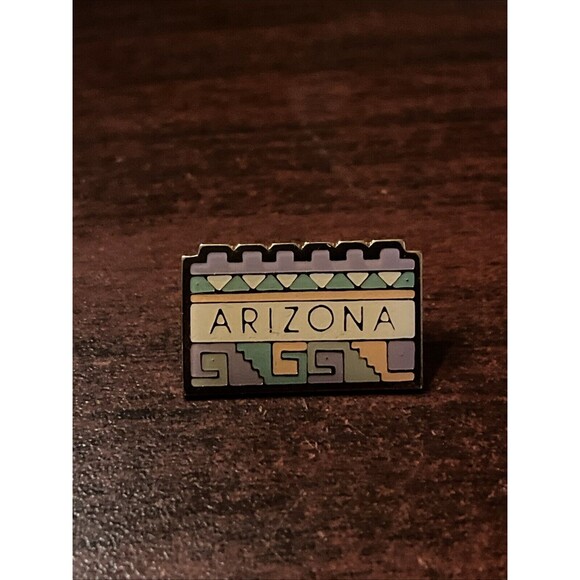 Arizona State Southwestern Design Art Lapel Hat Pin - Picture 1 of 4